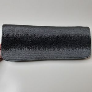 Shiraleah Gray and Black Clutch Evening Bag‎